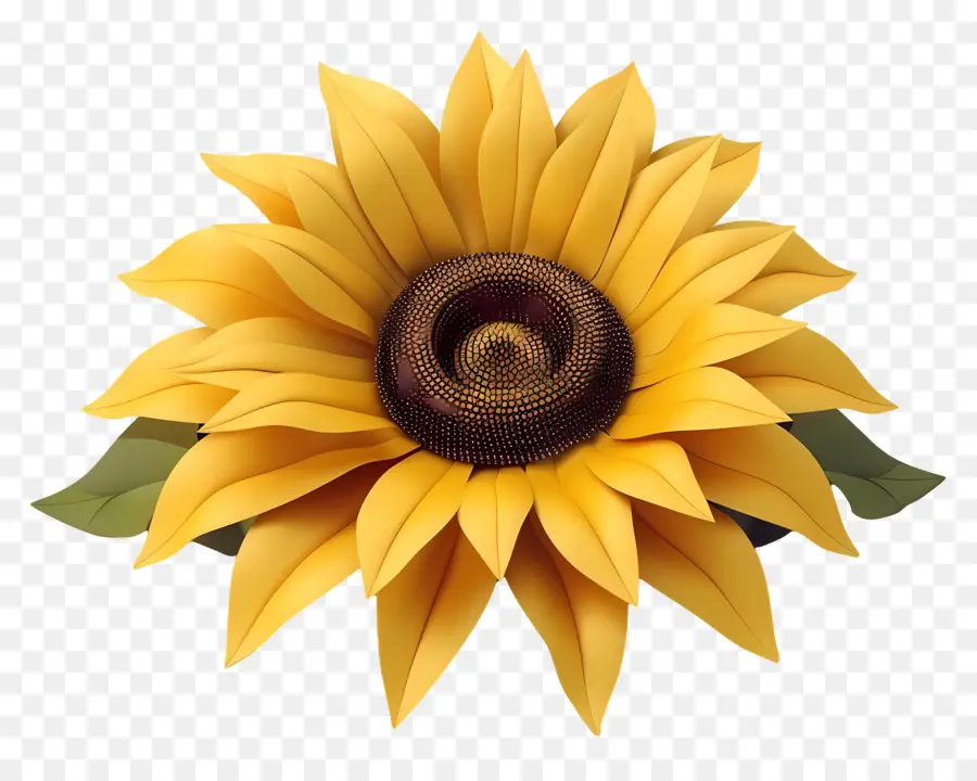 Fleur 3d，Tournesol PNG