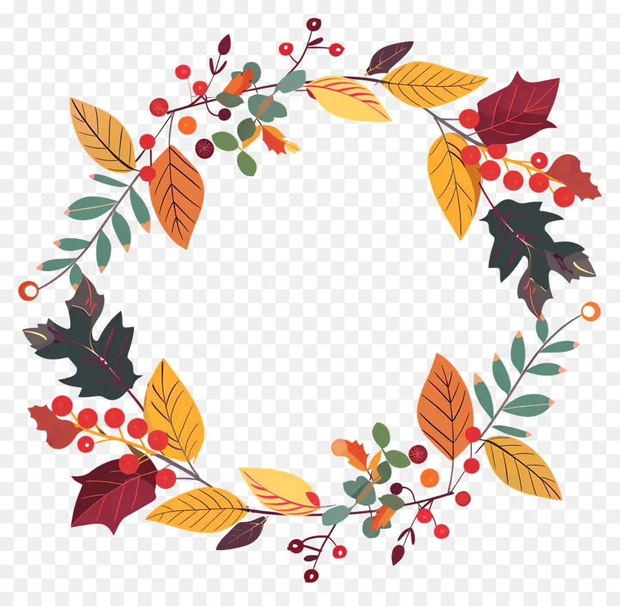 Couronne D'automne，Feuilles PNG