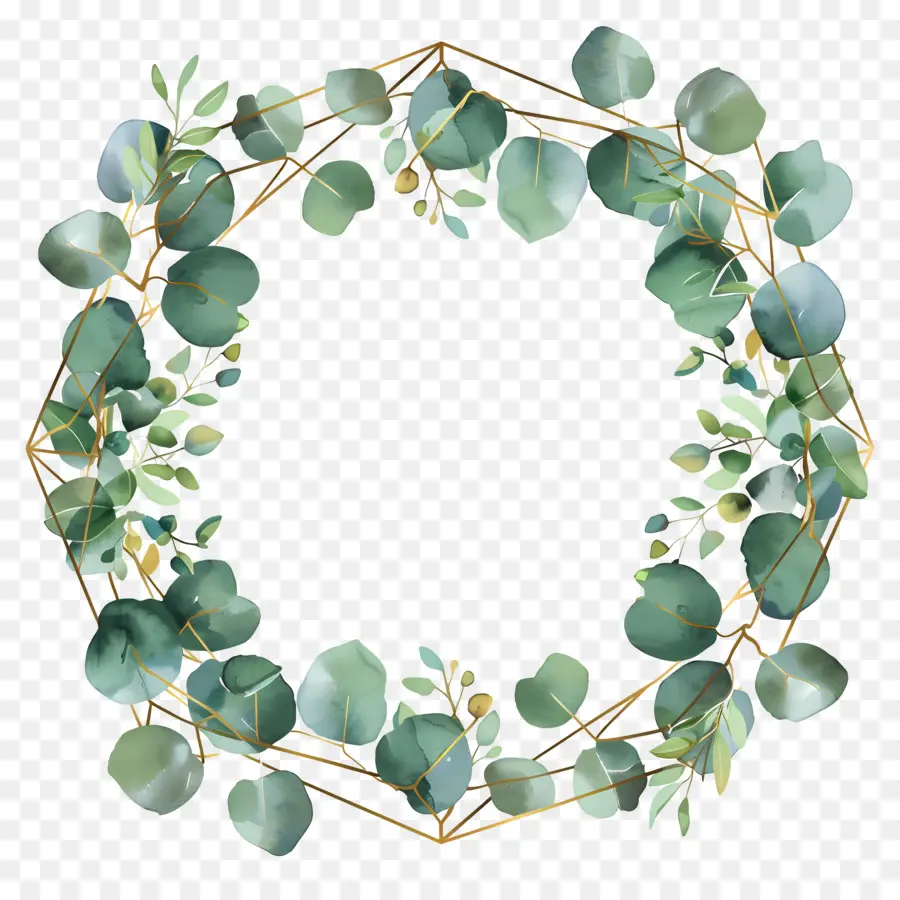 Couronne D'eucalyptus，Couronne Verte PNG