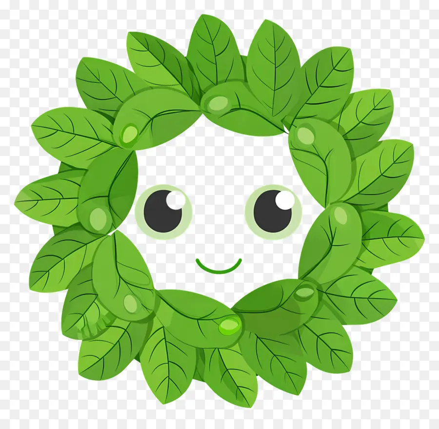 Couronne Verte，Couronne De Feuilles PNG