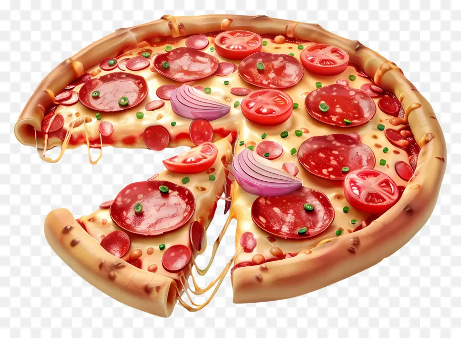 Pizzas 3d，Pizza Entière PNG