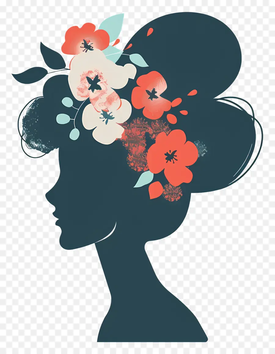 Institut De Beauté，Silhouette Florale PNG