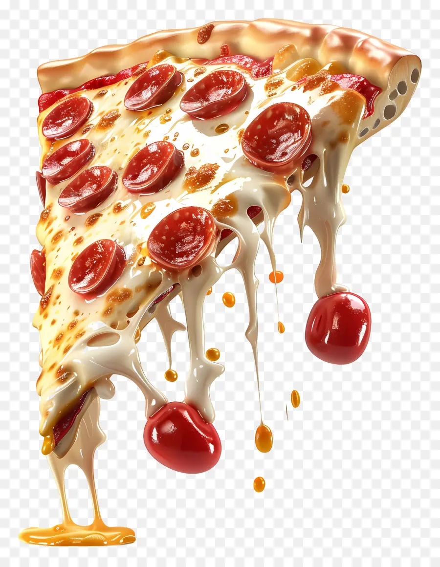 Pizzas 3d，Tranche De Pizza PNG