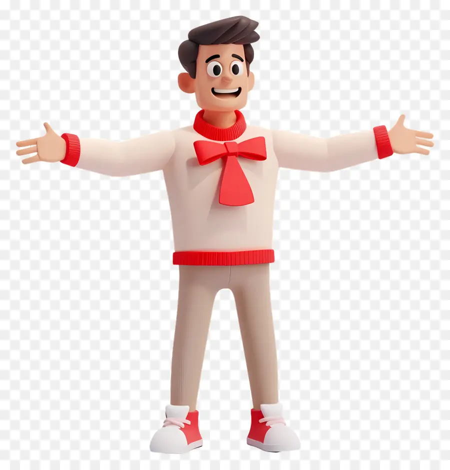 Homme 3d，Personnage De Dessin Animé PNG