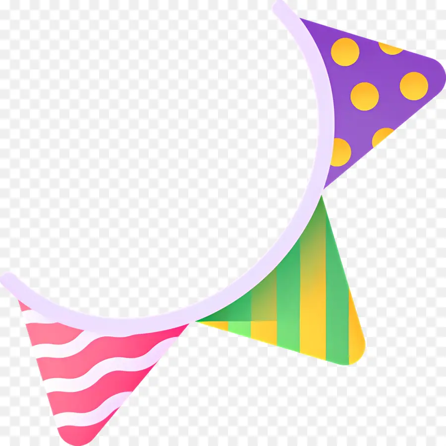 Drapeau D'anniversaire，Bruant Coloré PNG