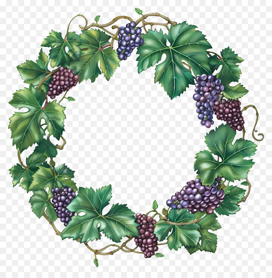 Couronne De Raisin，Raisins PNG