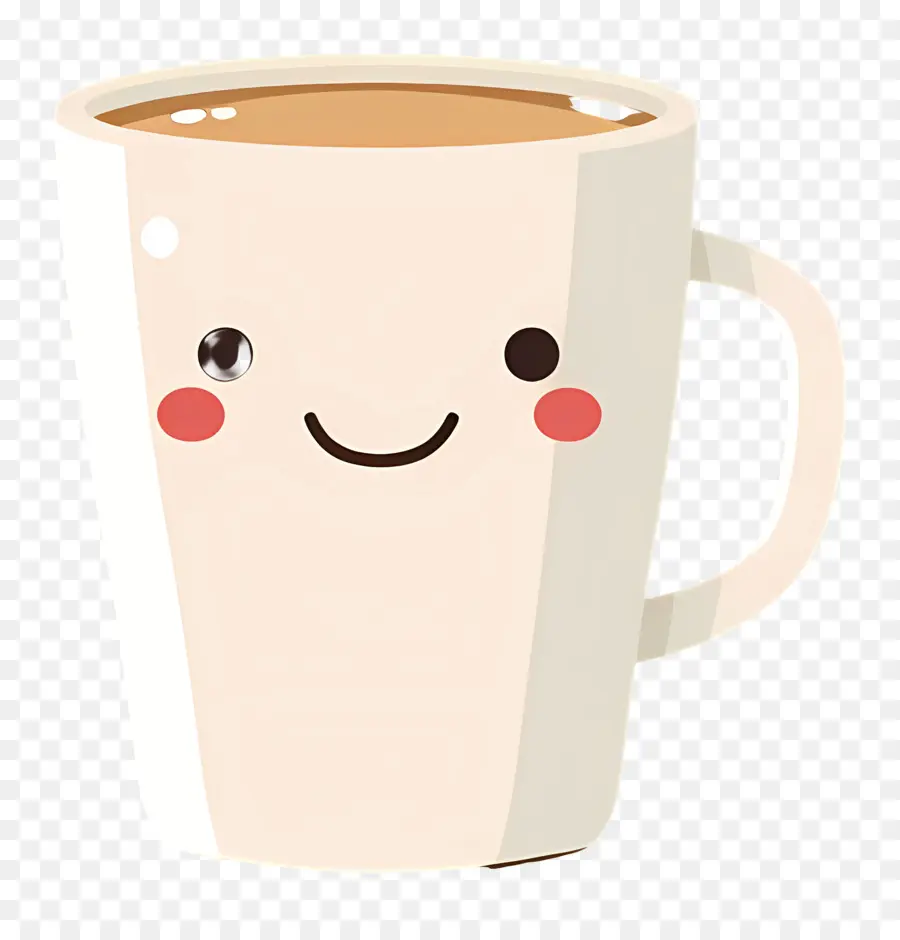 Café Kawaii，Tasse Souriante PNG