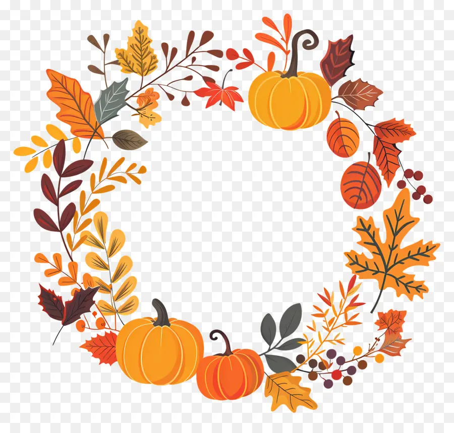 Couronne D'automne，Citrouilles PNG