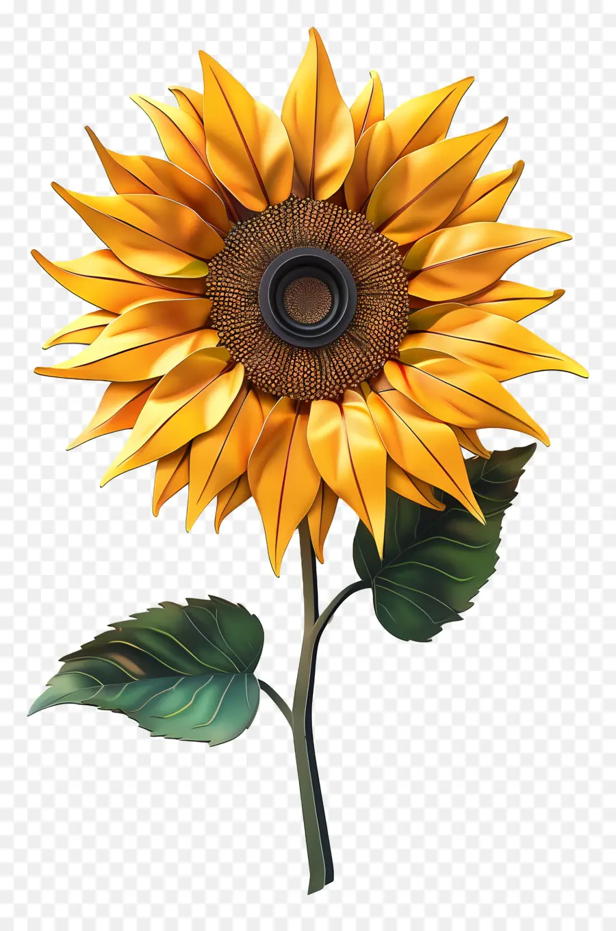 Fleur 3d，Tournesol PNG