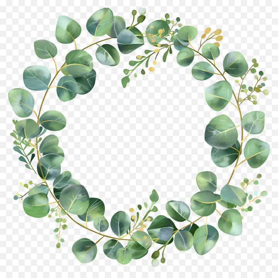 Couronne D'eucalyptus，Couronne Verte PNG