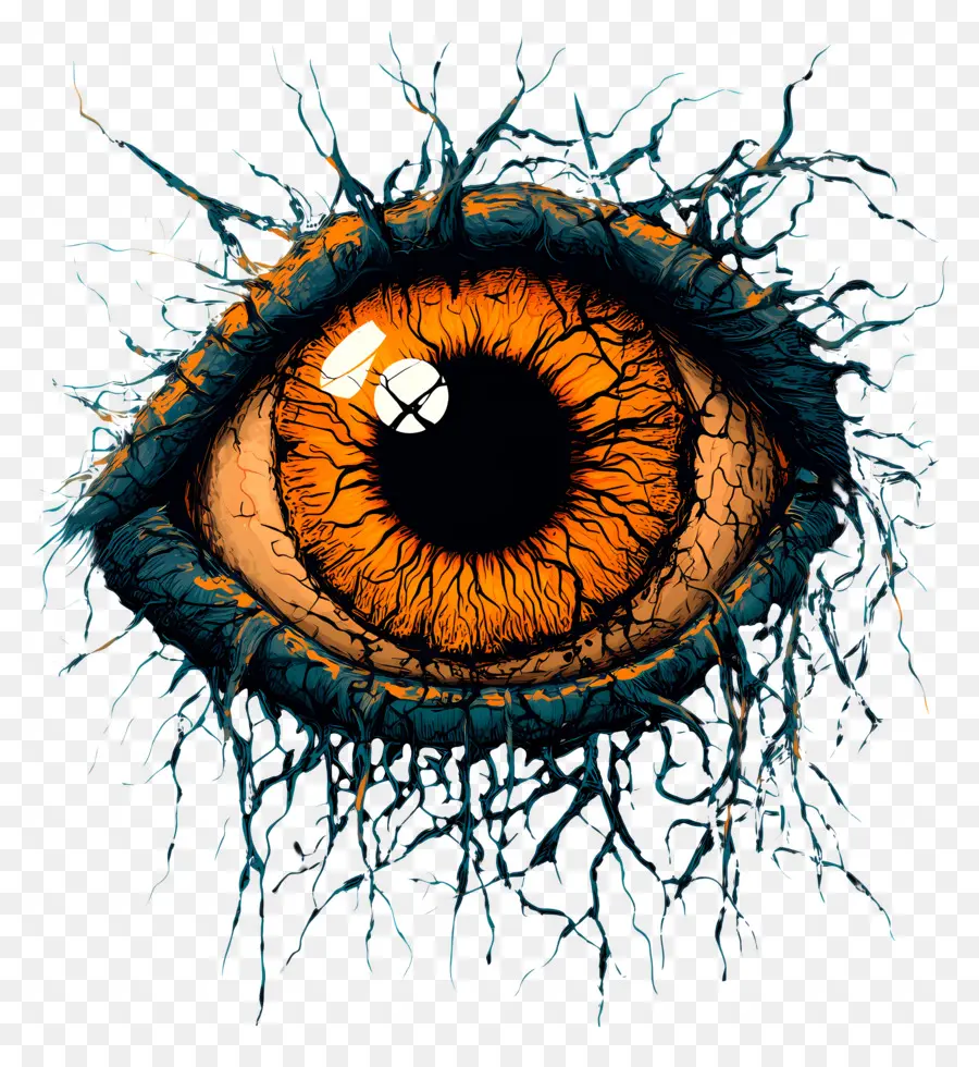 Globe Oculaire D'halloween，Illustration Des Yeux PNG