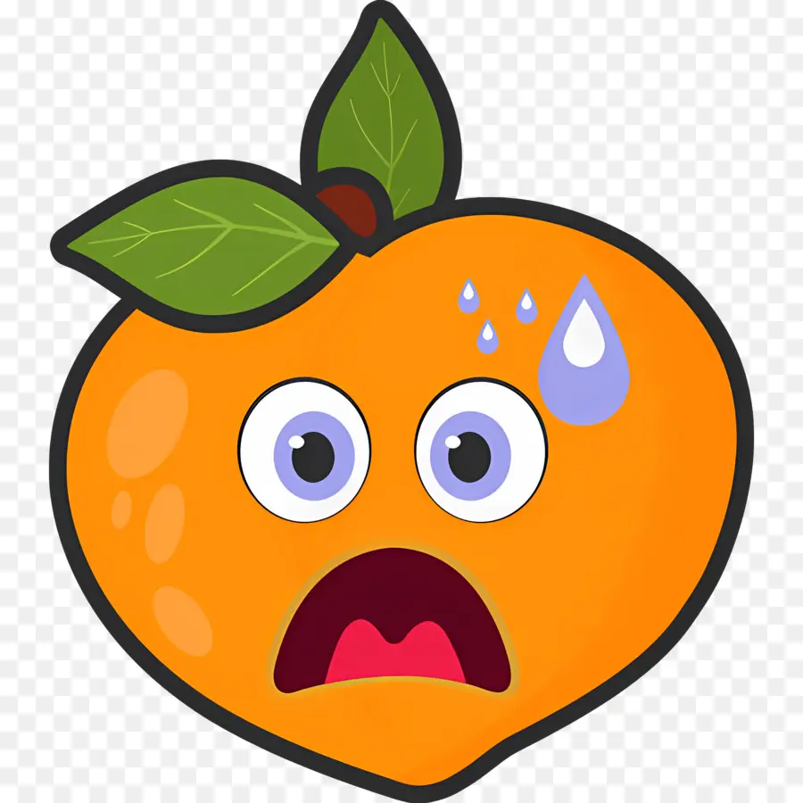 Pêche Emoji，Pêche Qui Pleure PNG