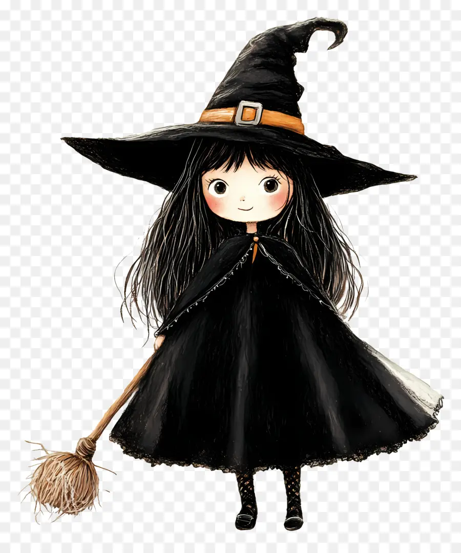 Sorcière D'halloween，Petite Sorcière PNG