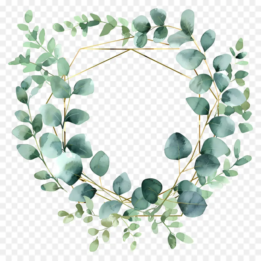 Couronne D'eucalyptus，Couronne Verte PNG