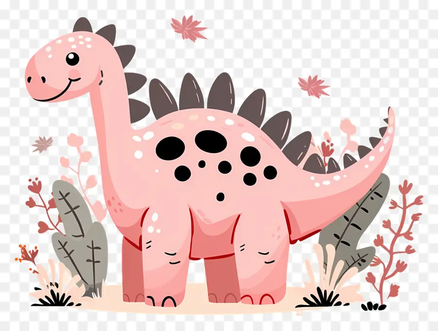 Dinosaure De Dessin Animé，Dinosaure Rose PNG