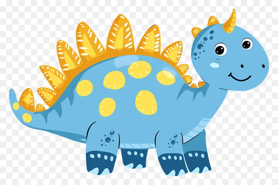 Dinosaure De Dessin Animé，Dinosaure Bleu PNG