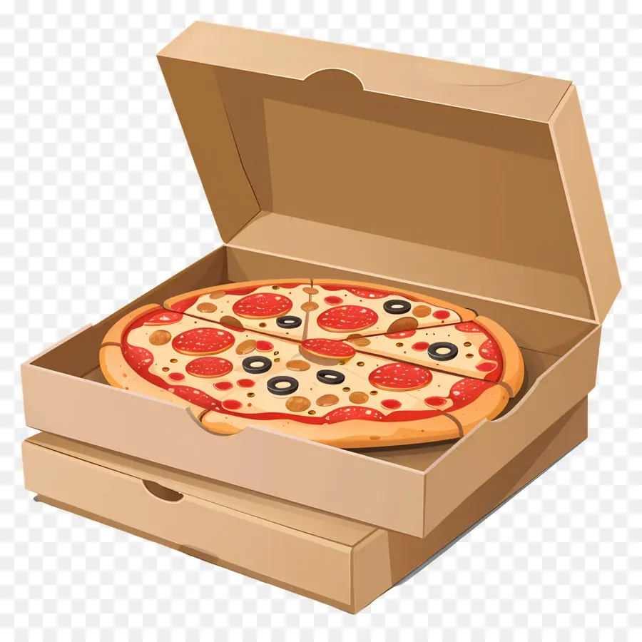 Boîte à Pizza，Pizza En Boîte PNG