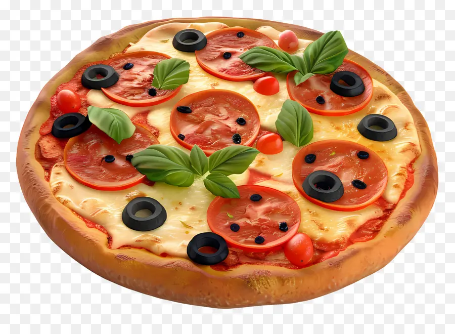 Pizza Italienne，Pizza Entière PNG