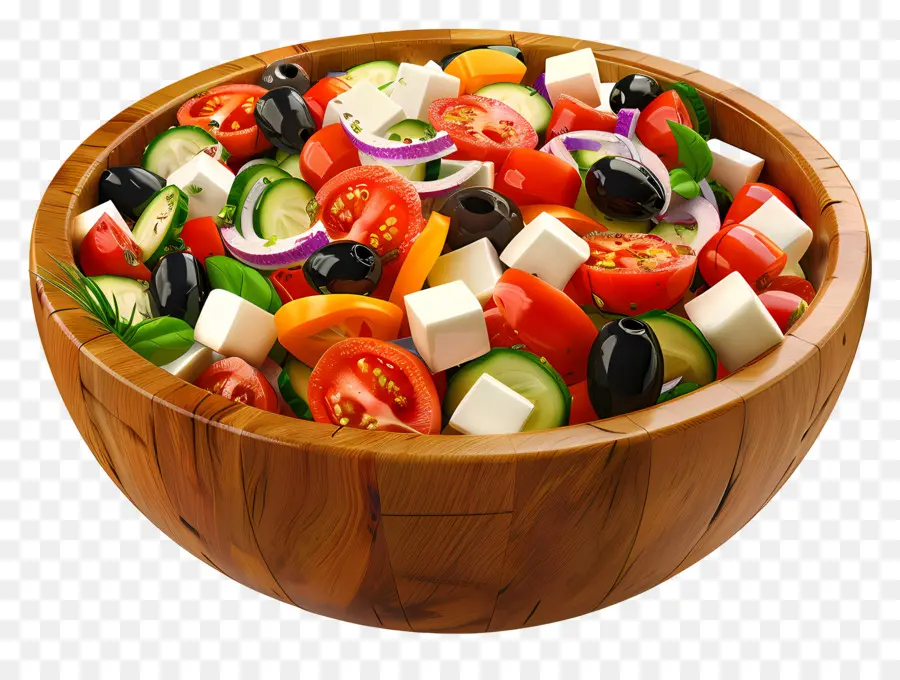 Salade Grecque，Bol De Salade PNG