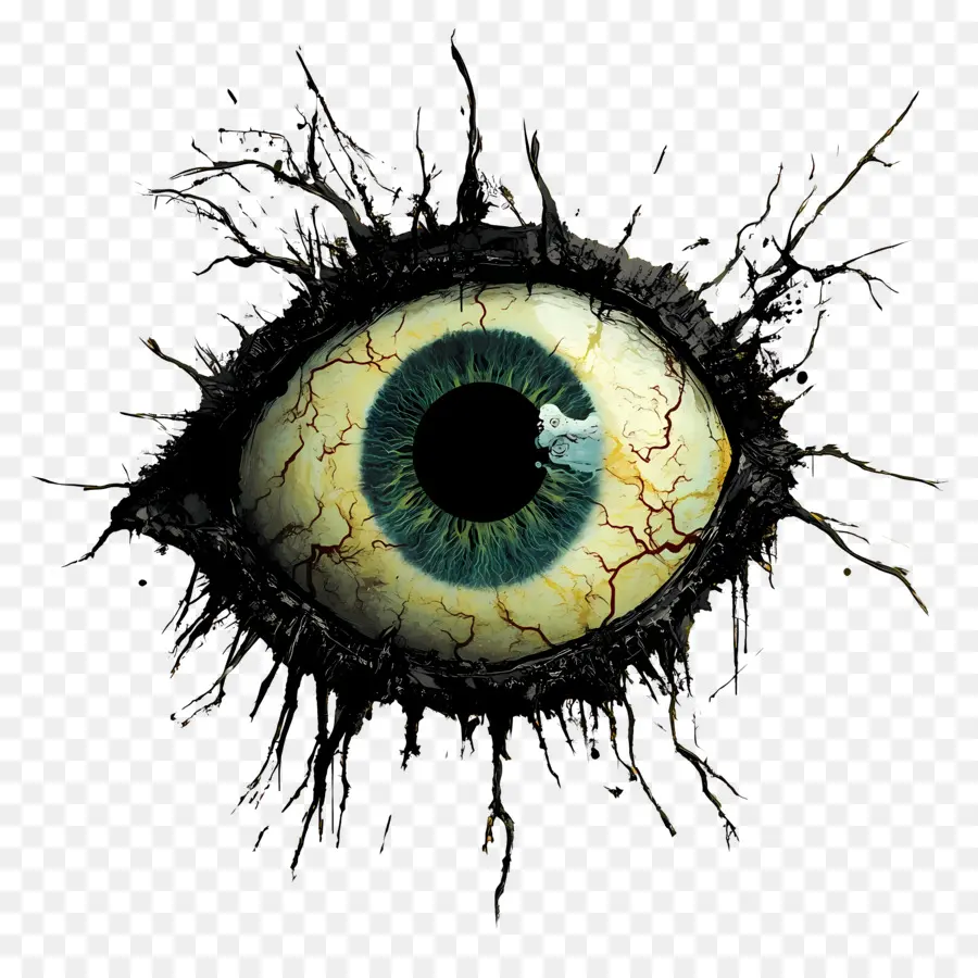 Globe Oculaire D'halloween，Illustration Des Yeux PNG