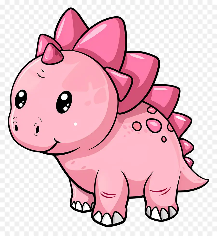 Dinosaure De Dessin Animé，Dinosaure Rose PNG