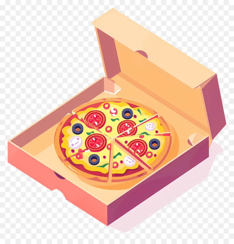 Boîte à Pizza，Pizza En Boîte PNG