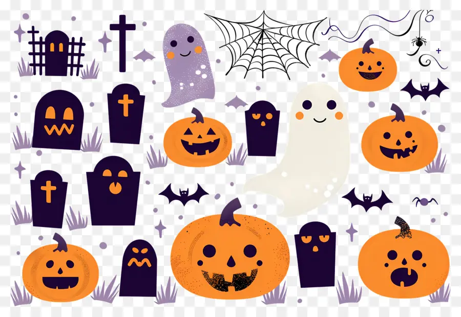 Fond D'halloween，Décorations D'halloween PNG