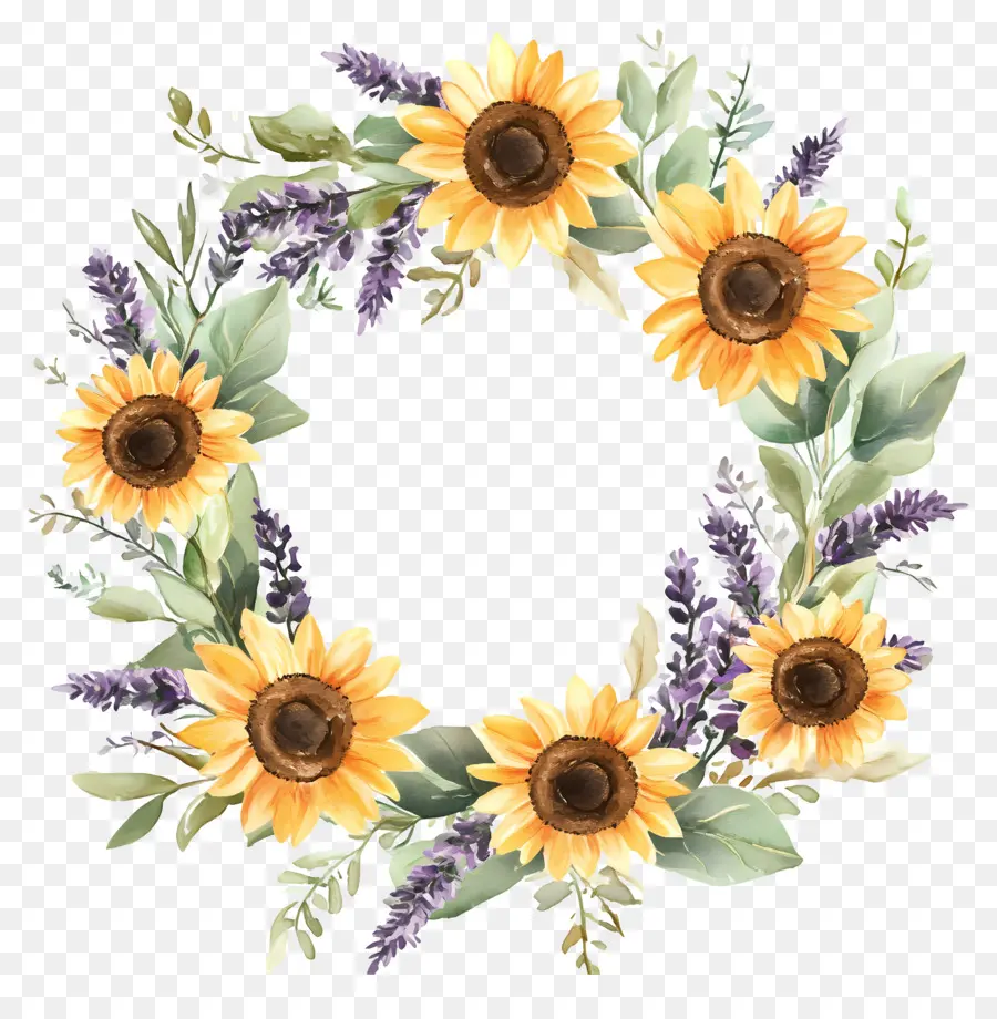 Couronne De Tournesol，Couronne PNG