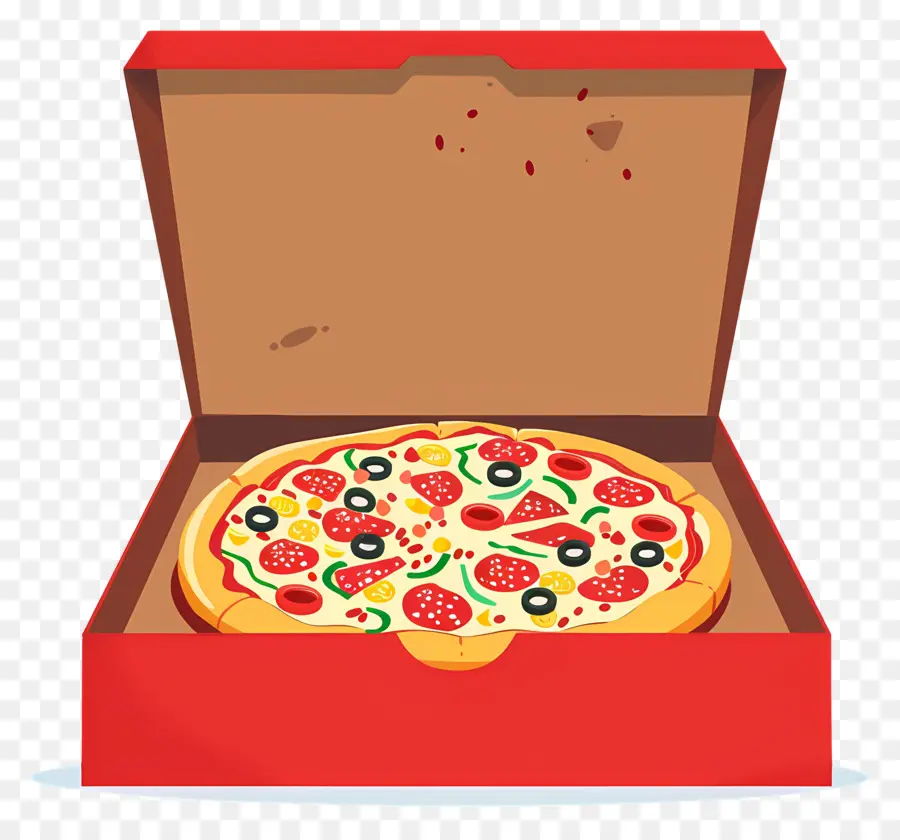 Boîte à Pizza，Pizza En Boîte PNG