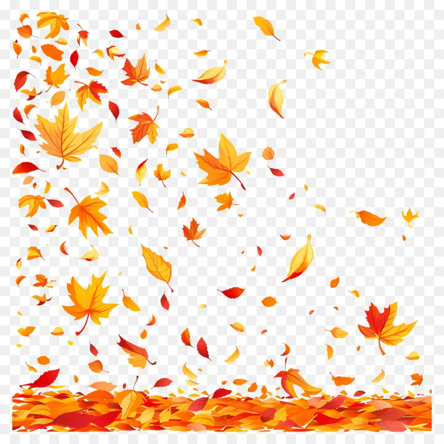 Feuilles Qui Tombent，Automne PNG