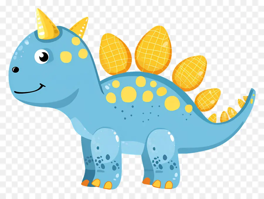 Dinosaure De Dessin Animé，Dinosaure Bleu PNG