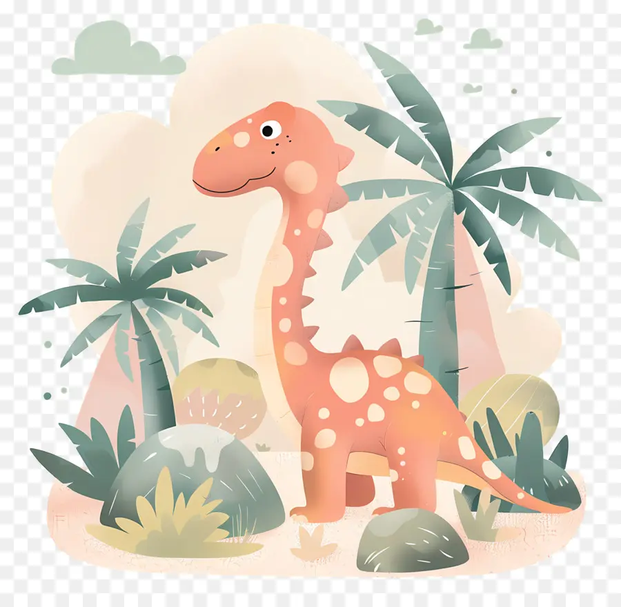 Dinosaure De Dessin Animé，Dinosaure Mignon PNG