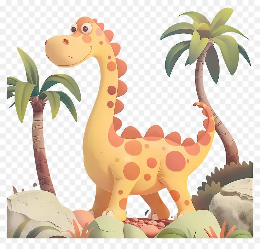 Dinosaure De Dessin Animé，Dinosaure Mignon PNG