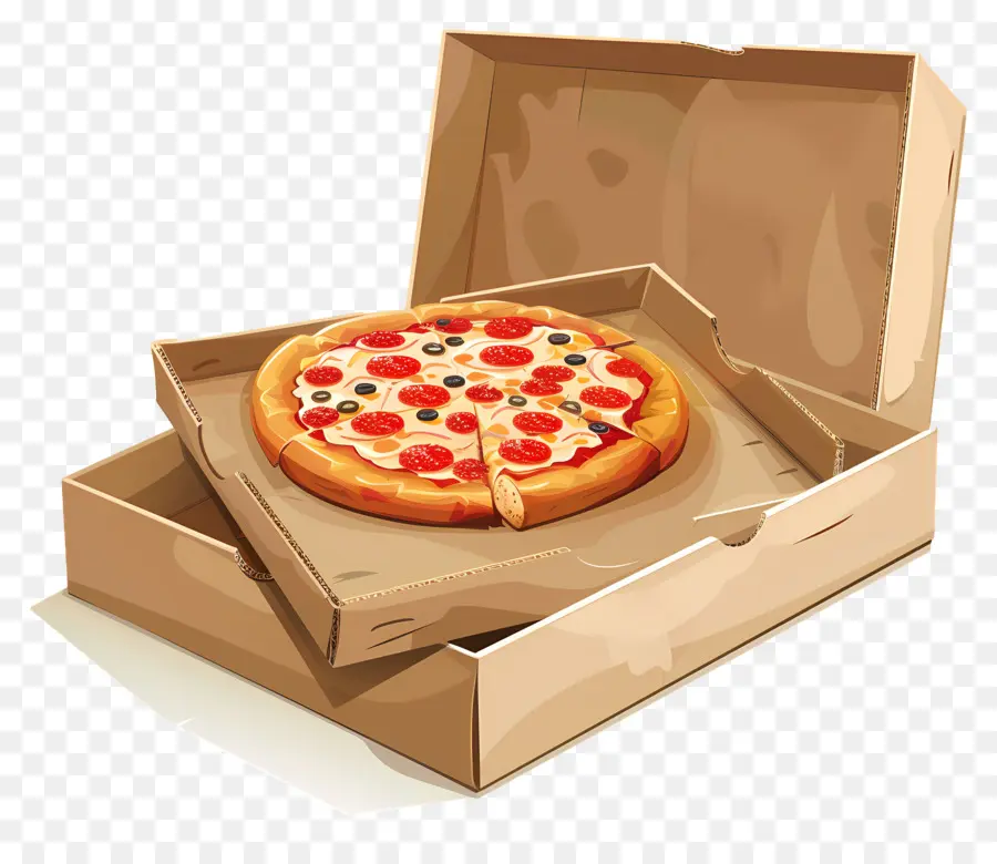 Boîte à Pizza，Pizza En Boîte PNG