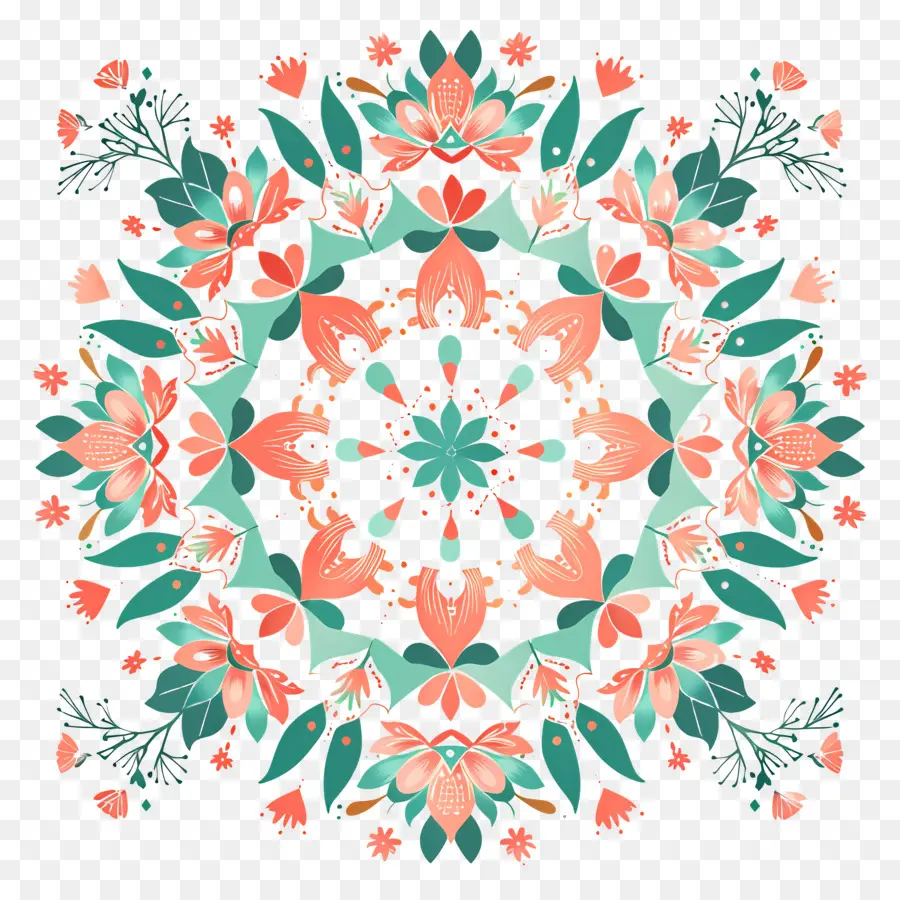 Pookalam，Mandalas Floraux PNG