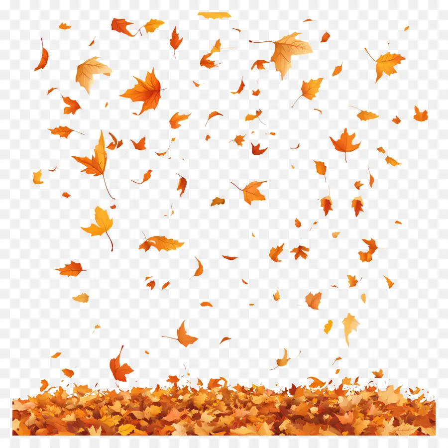 Feuilles Qui Tombent，Automne PNG