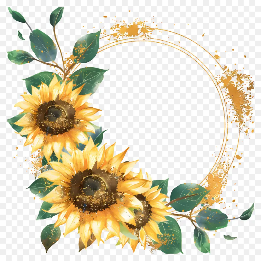 Couronne De Tournesol，Couronne PNG