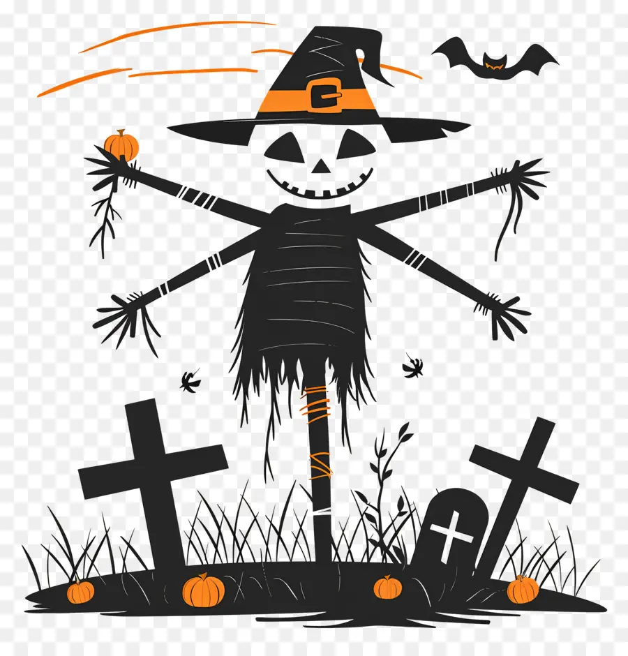 Épouvantail D'halloween，Épouvantail PNG