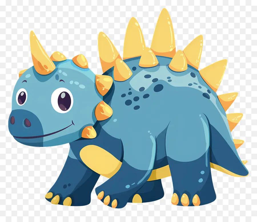 Dinosaure De Dessin Animé，Dinosaure Bleu PNG