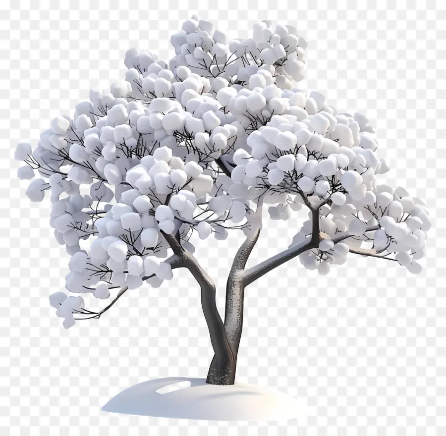 Arbre Enneigé，Hiver PNG