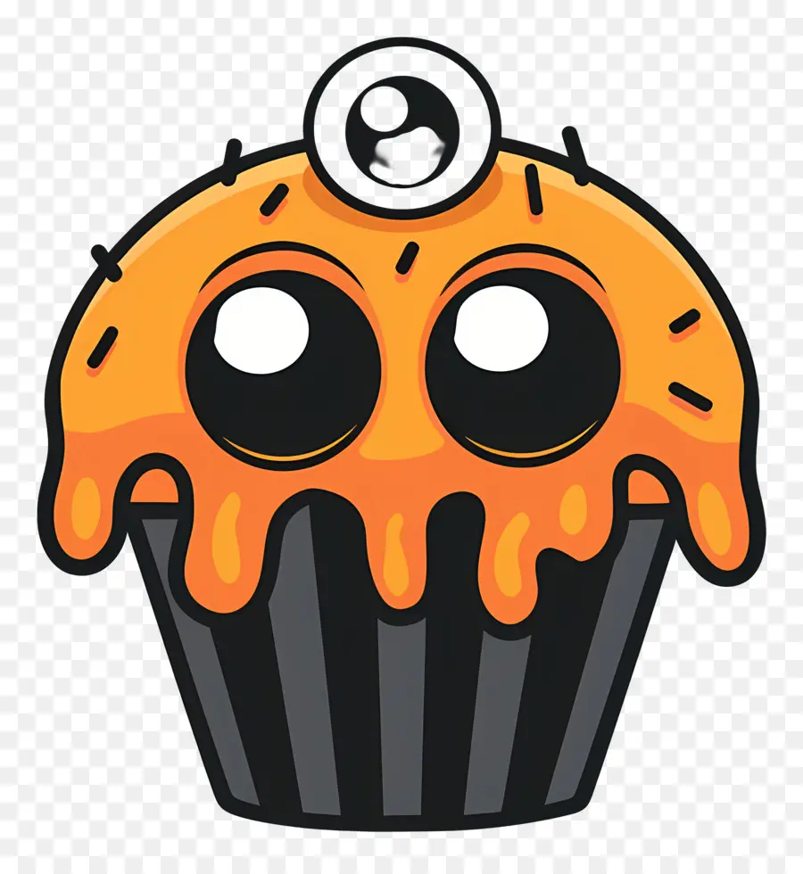 Petit Gâteau D'halloween，Petit Gâteau Monstre PNG