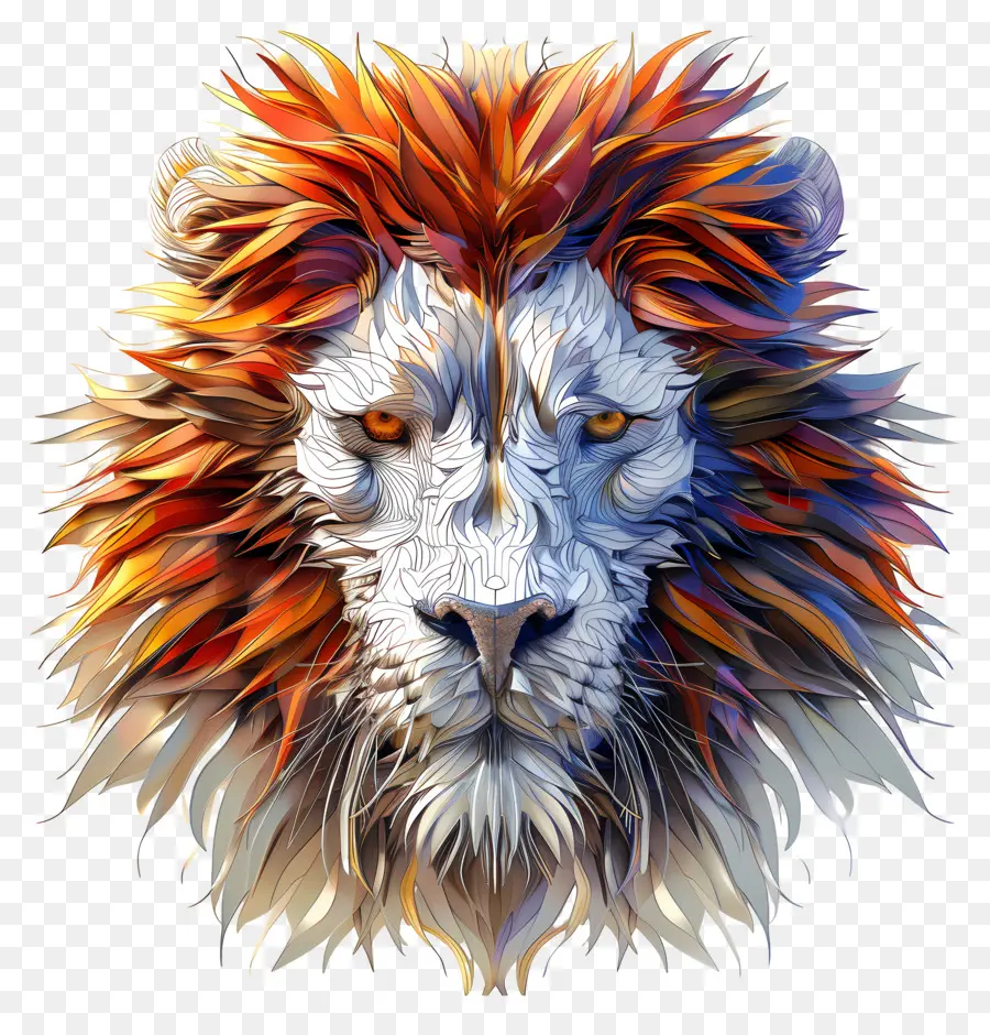 Visage De Lion，Lion PNG