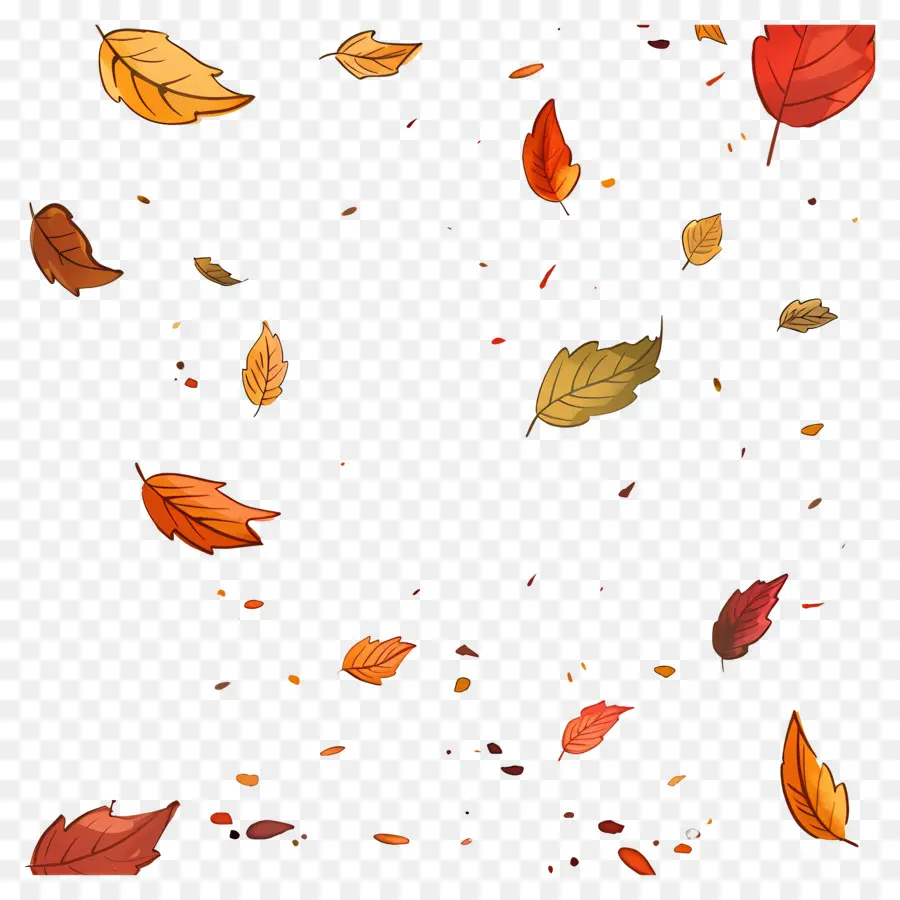 Feuilles Qui Tombent，Automne PNG