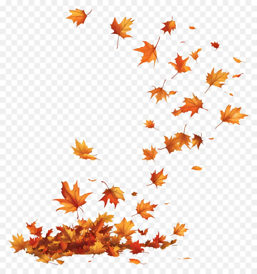 Feuilles Qui Tombent，Automne PNG