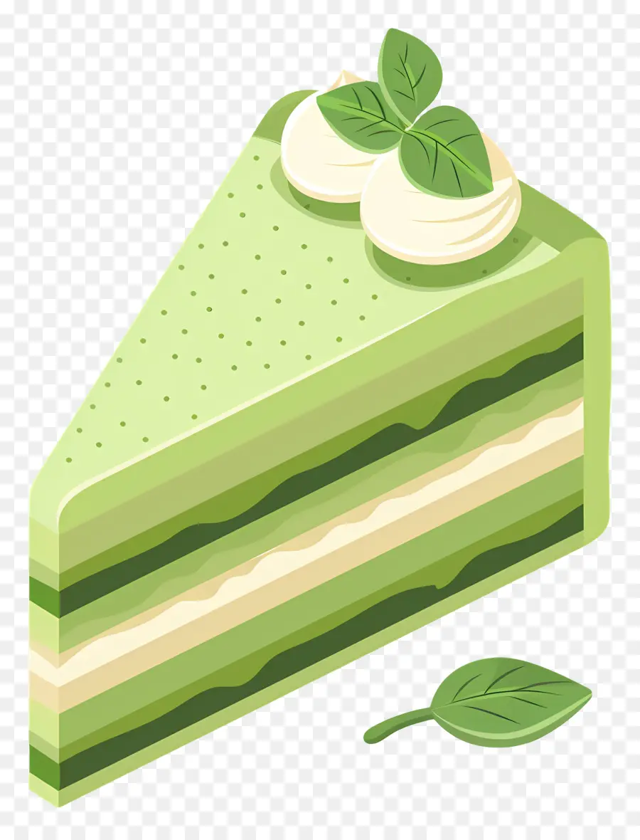 Gâteau Matcha，Gâteau Vert PNG