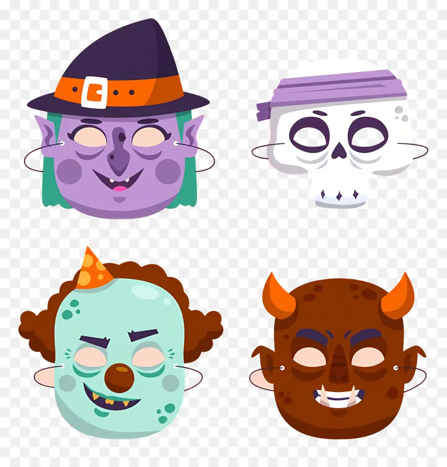 Masque D'halloween，Masques D'halloween PNG