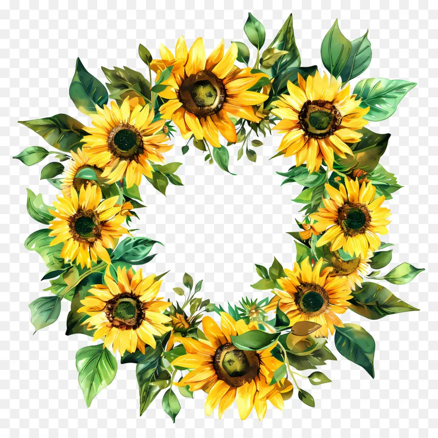 Couronne De Tournesol，Couronne PNG