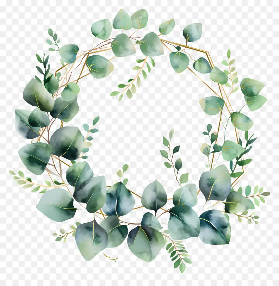 Couronne D'eucalyptus，Couronne Verte PNG