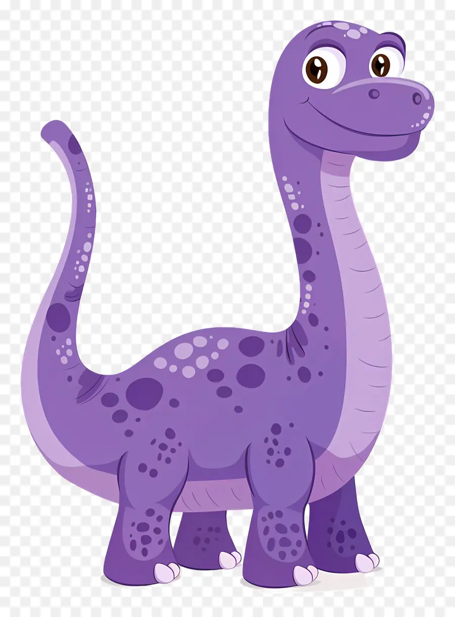 Dinosaure De Dessin Animé，Dinosaure Violet PNG