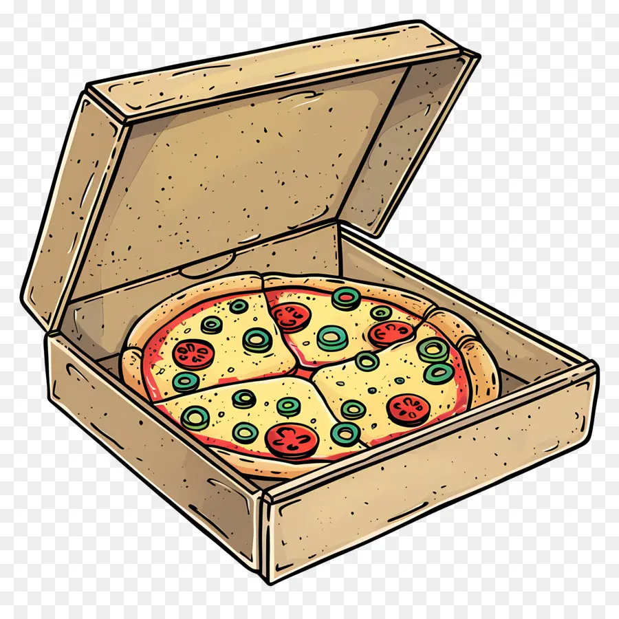 Boîte à Pizza，Pizza En Boîte PNG